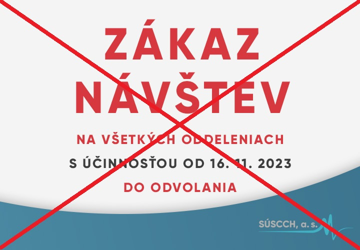 ZRUŠENÉ - Zákaz návštev na všetkých oddeleniach